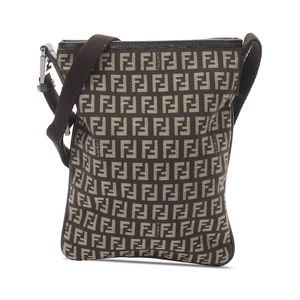 Pre-Loved Fendi Zucchino Canvas Crossbody
